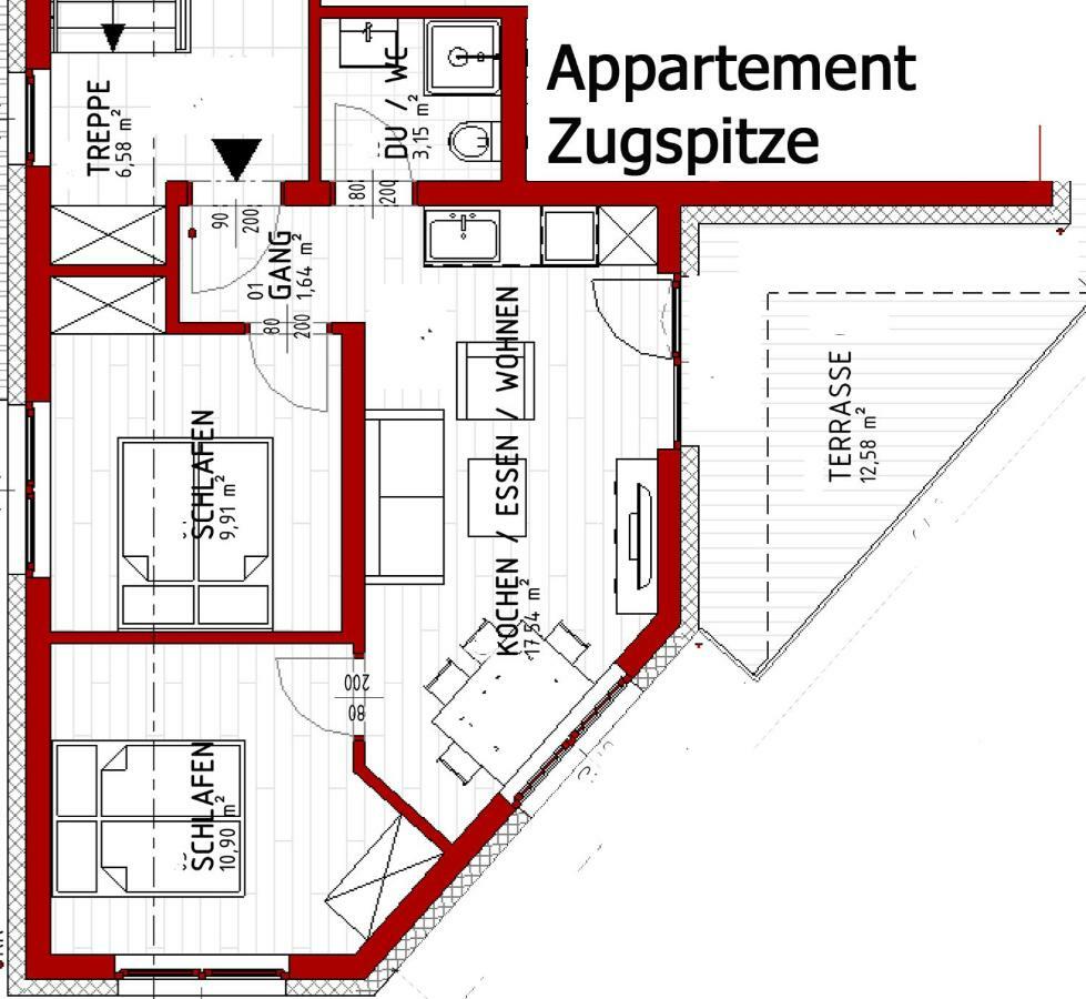 Zugspitzappartements แอห์วัลด์ ภายนอก รูปภาพ